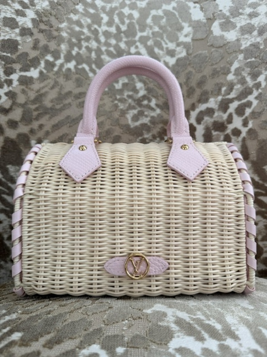 louis-vuitton-pink-wicker-top-handle-bag