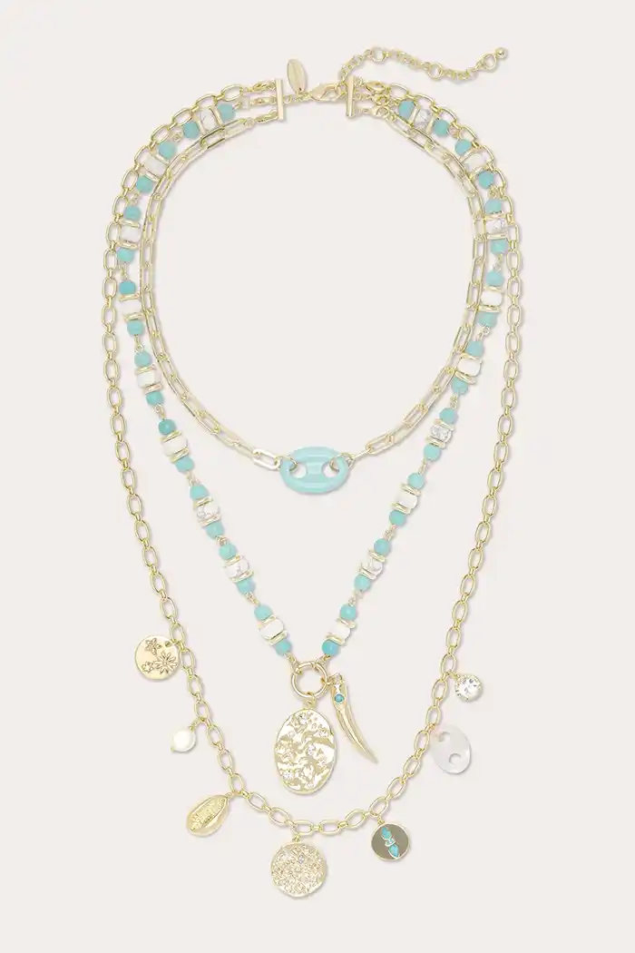 Arianna Layered Charm Necklace